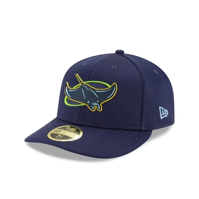 Tampa Bay Rays Gorra | New Era MLB Clubhouse Collection Low Profile 59fifty Fitted Cap Mexico - Azules